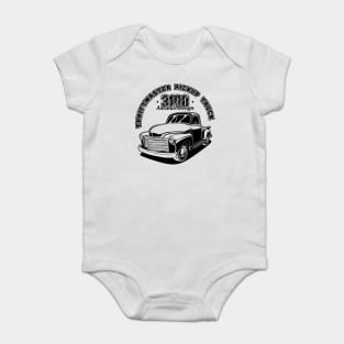 3100 Pickup Truck - Black Print Baby Bodysuit